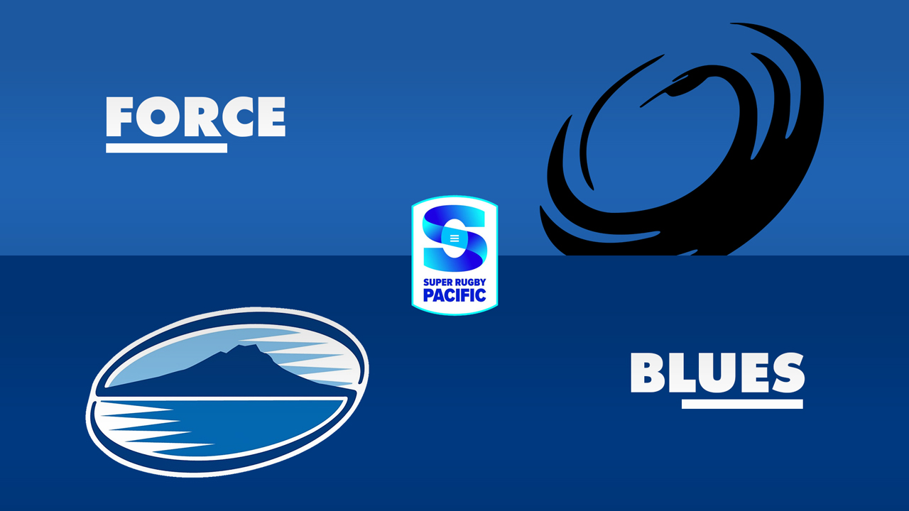 Western Force vs Blues Super Rugby poster
