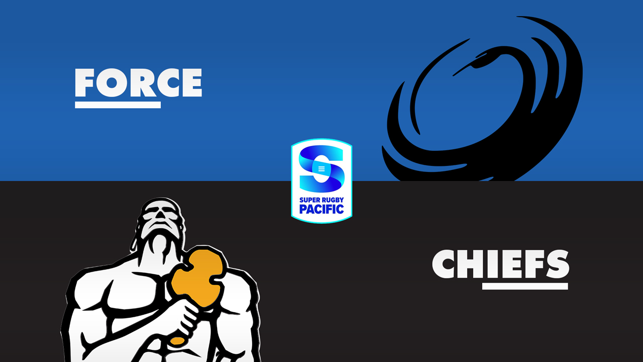 Western Force vs Chiefs Super Rugby poster