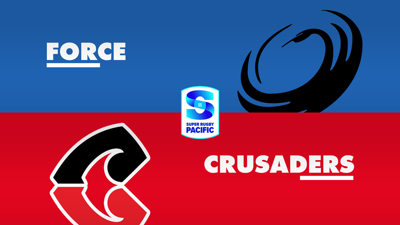 Western Force vs Crusaders Super Rugby poster