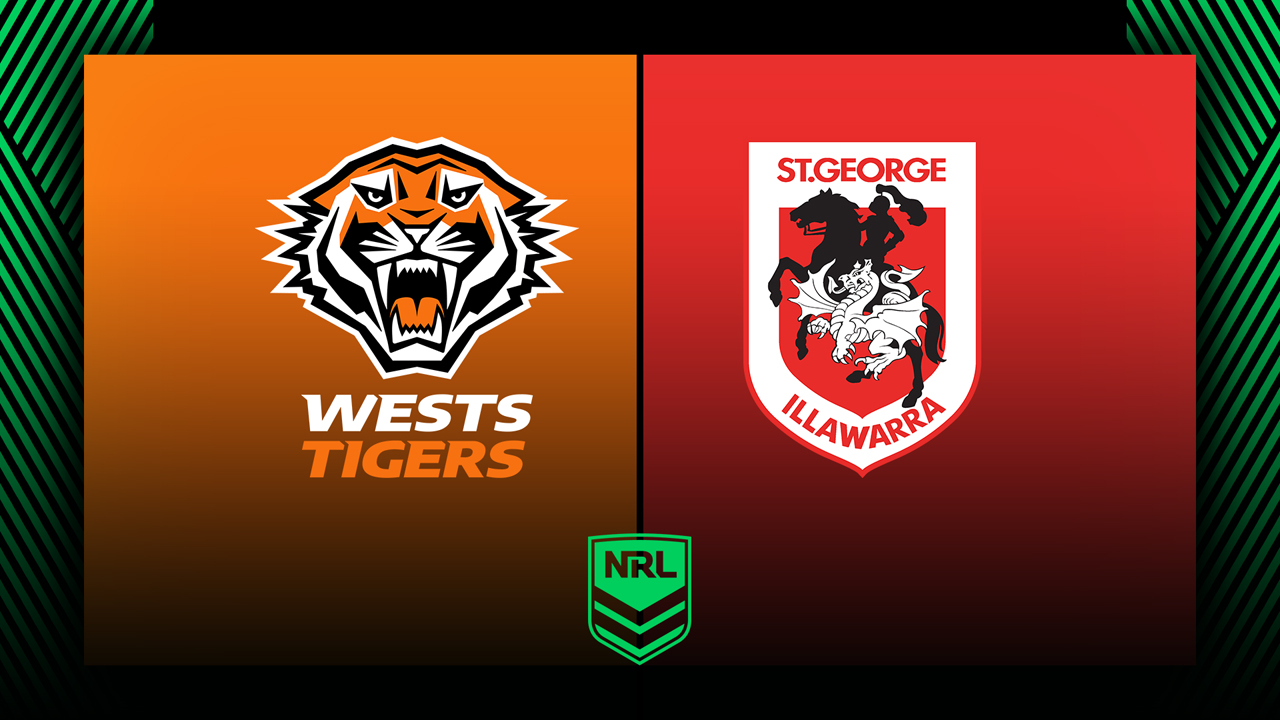 Wests Tigers vs St. George Illawara Dragons poster