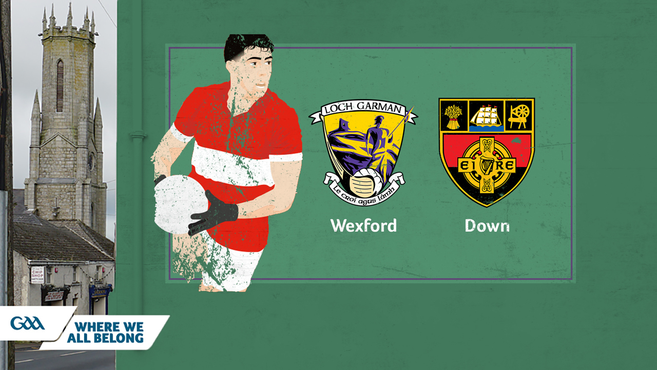 Wexford GAA Football vs Down GAA Football poster