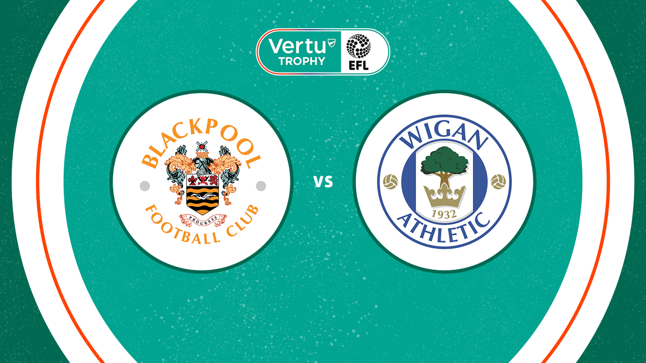 Wigan Athletic vs Blackpool poster
