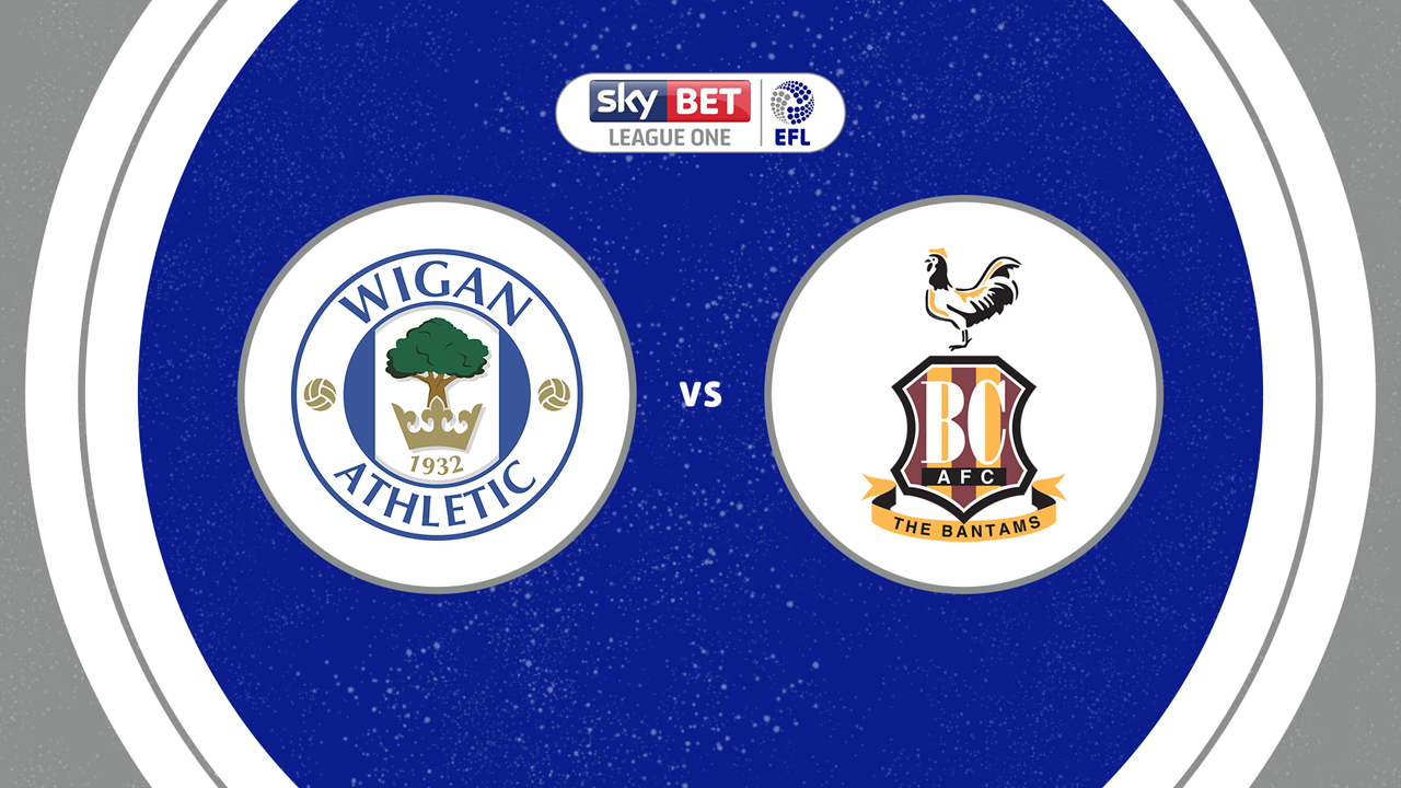 Wigan Athletic vs Bradford City poster