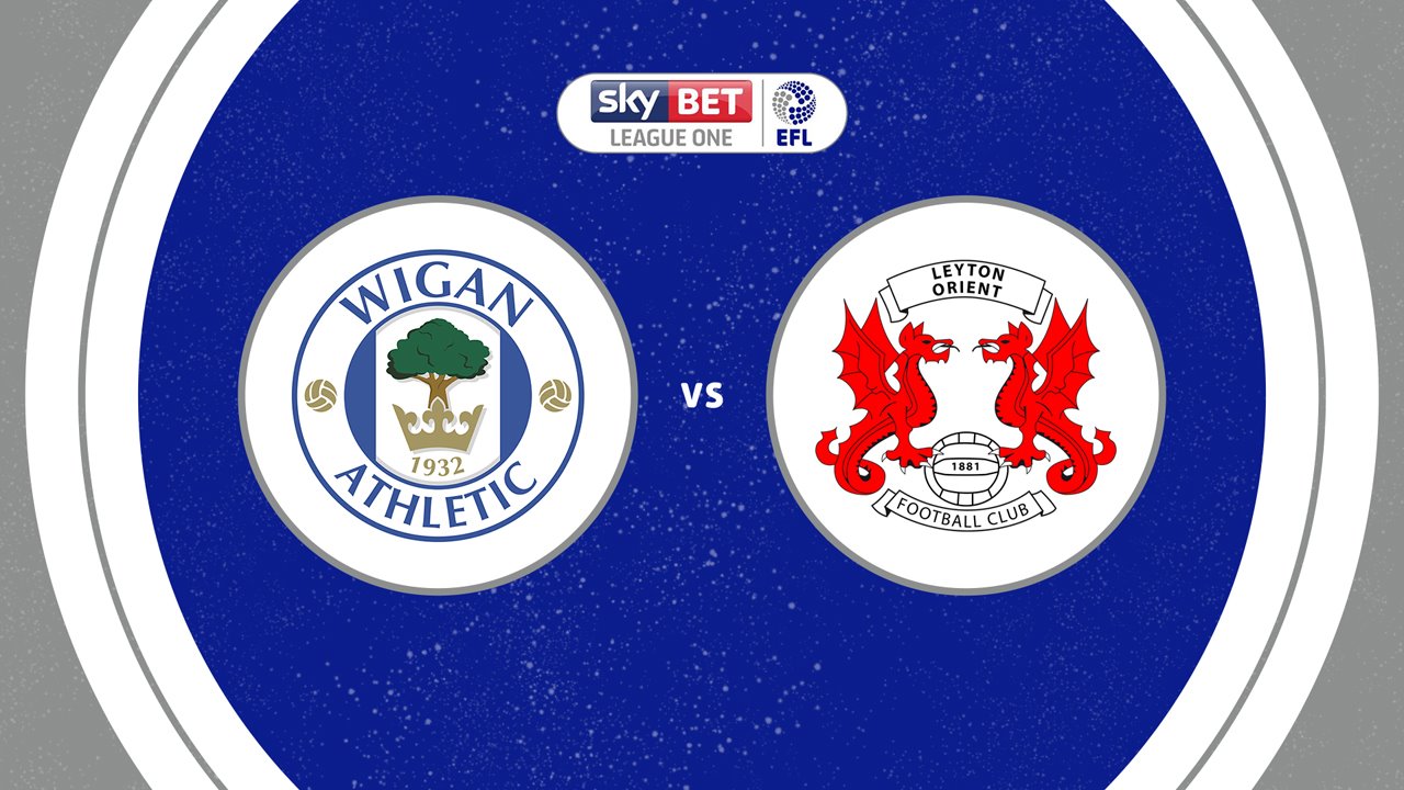 Wigan Athletic vs Leyton Orient poster