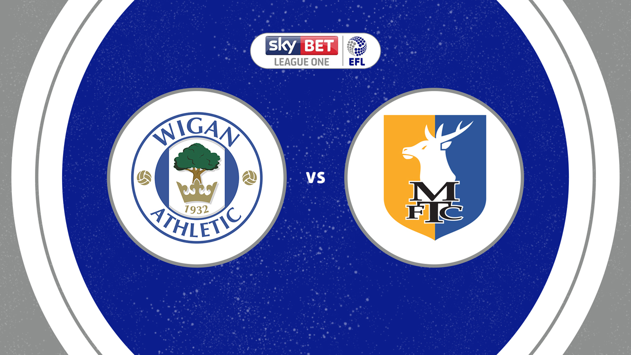 Wigan Athletic vs Mansfield Town poster