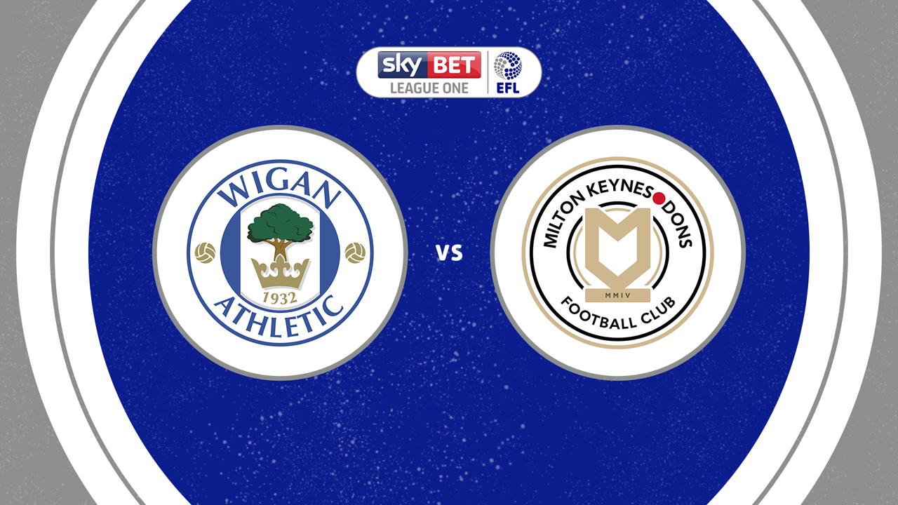 Wigan Athletic vs Milton Keynes Dons poster