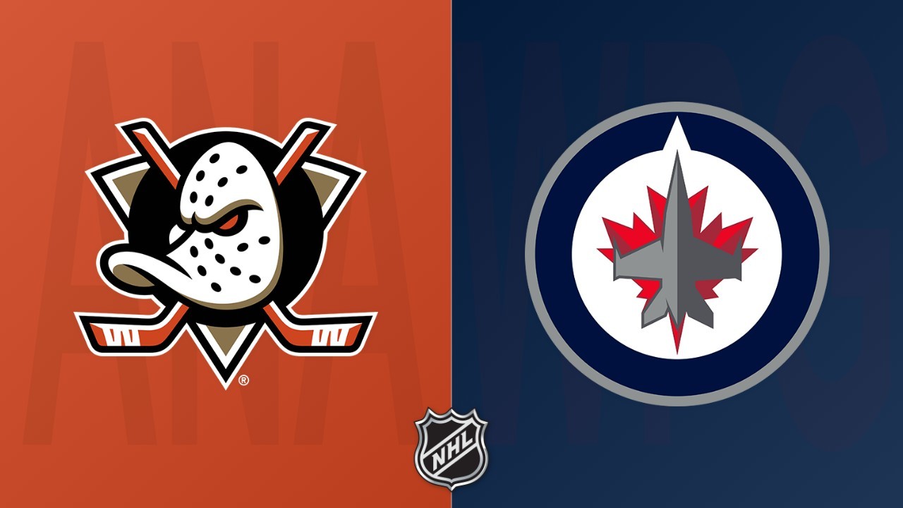 Winnipeg Jets vs Anaheim Ducks poster
