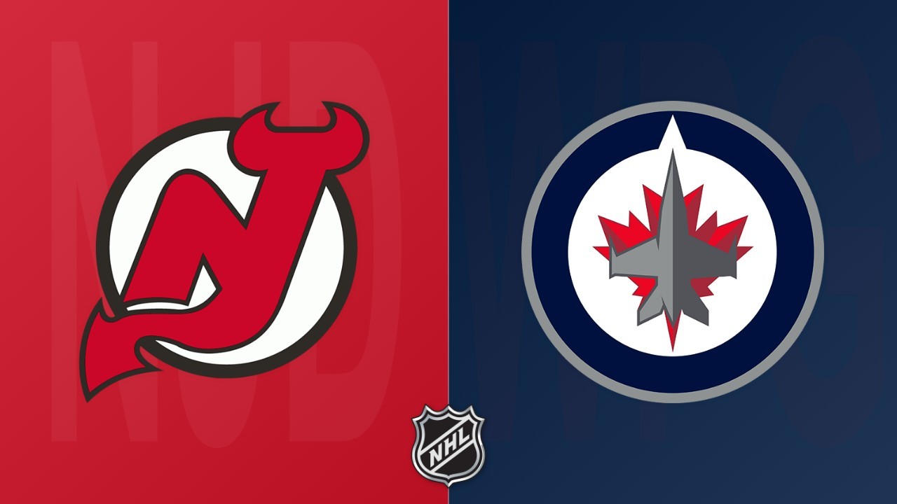 Winnipeg Jets vs New Jersey Devils poster