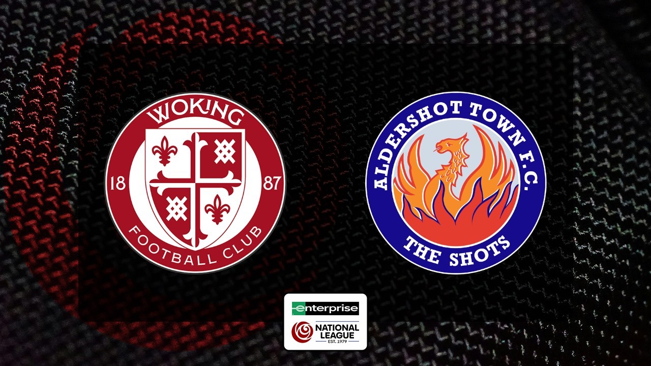 Woking vs Aldershot Town poster