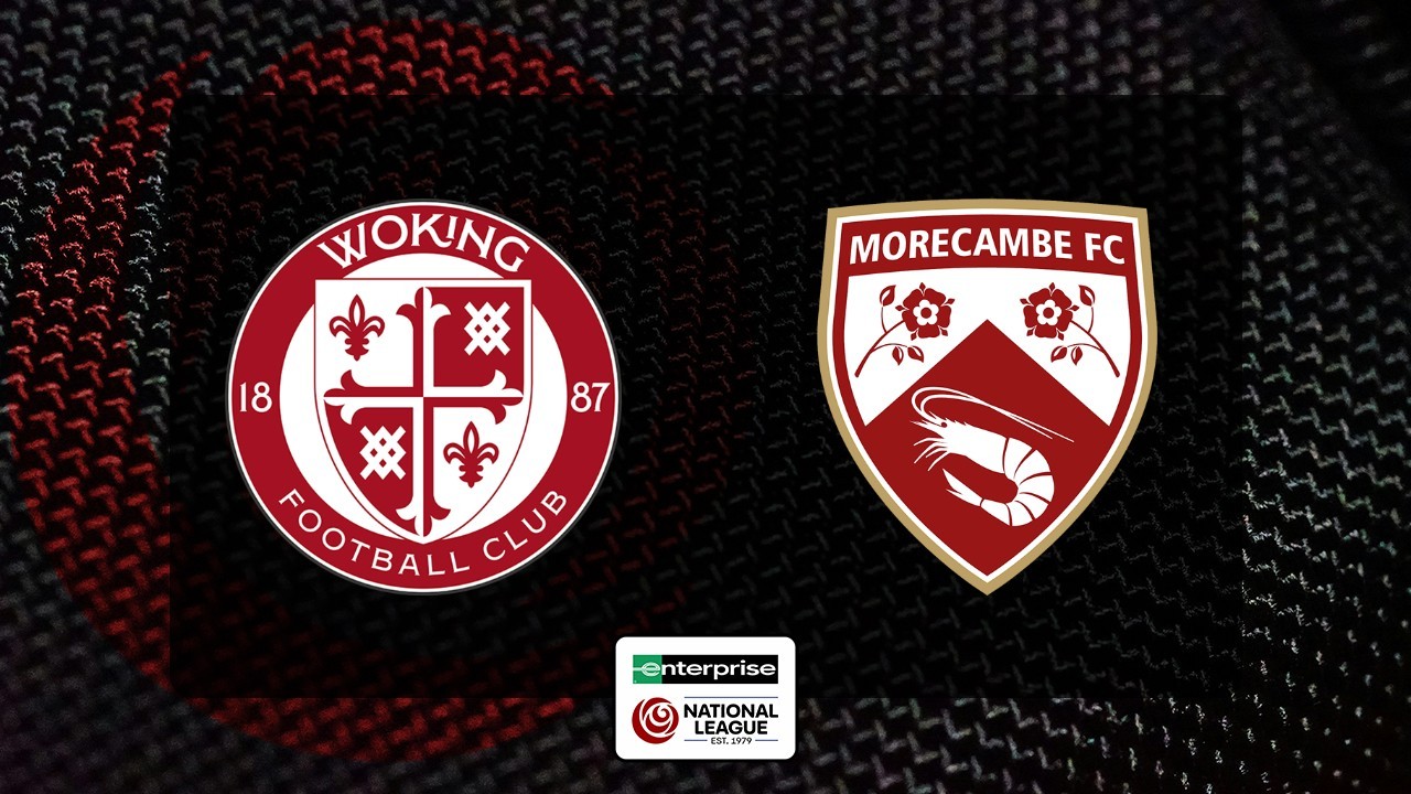 Woking vs Morecambe poster