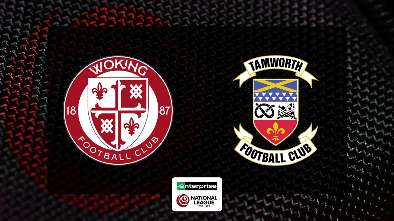 Woking vs Tamworth poster