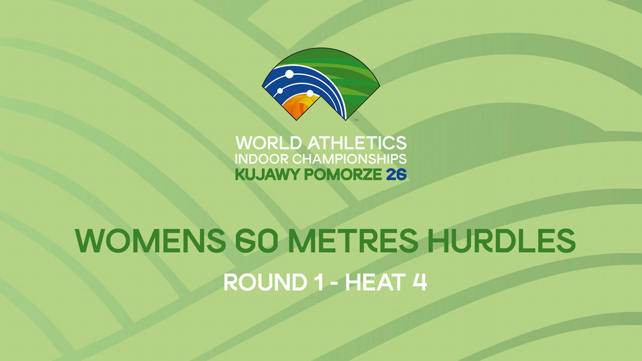 Womens 60 metres Hurdles Round 1 Heat 4
