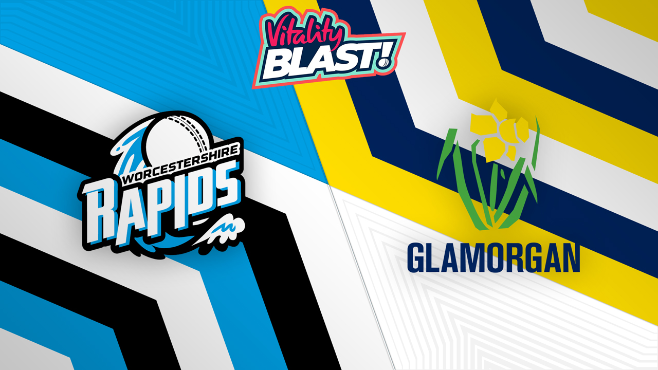 Worcestershire Rapids vs Glamorgan t20 poster