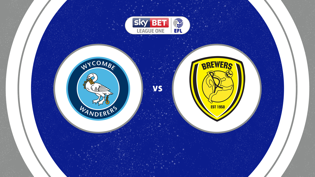 Wycombe Wanderers vs Burton Albion poster