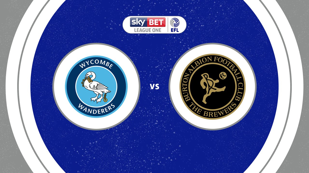 Wycombe Wanderers vs Burton Albion poster