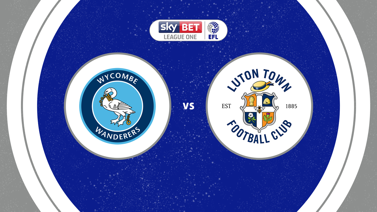 Wycombe Wanderers vs Luton Town poster