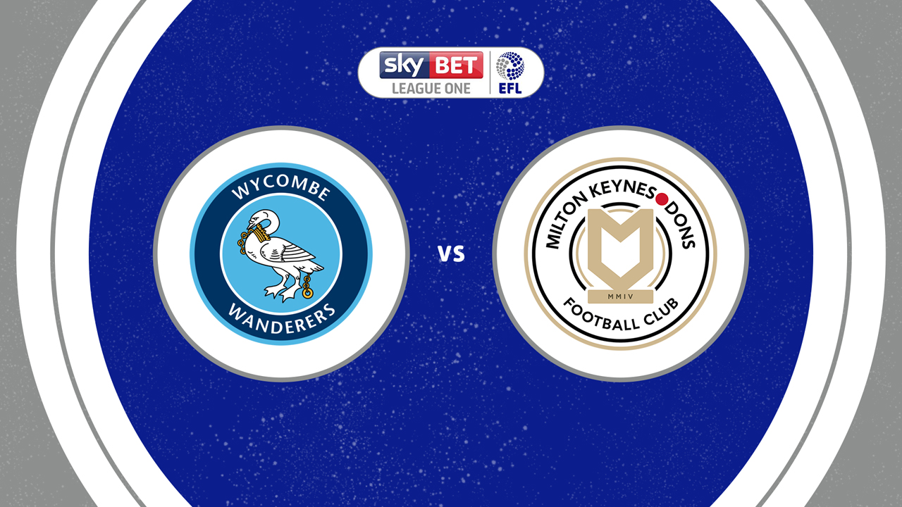 Wycombe Wanderers vs Milton Keynes Dons poster