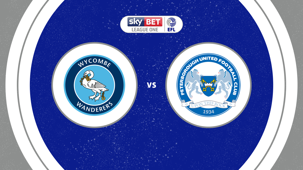 Wycombe Wanderers vs Peterborough United poster