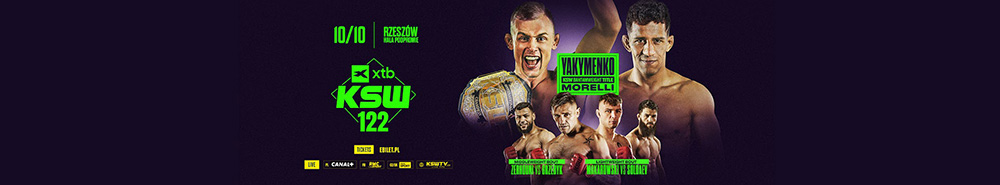 XTB KSW 122 Yakymenko vs Morelli