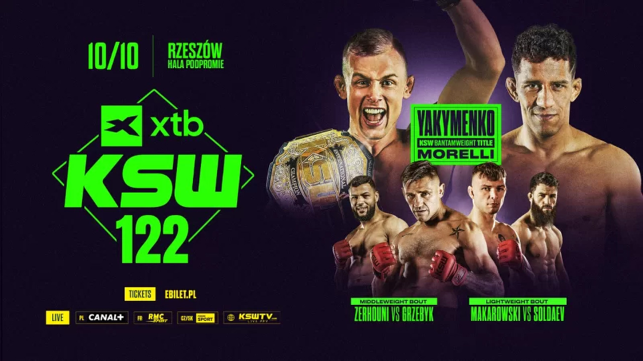 XTB KSW 122 Yakymenko vs Morelli image