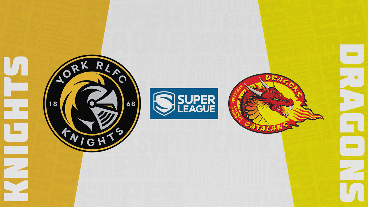 York City Knights vs Catalans Dragons poster