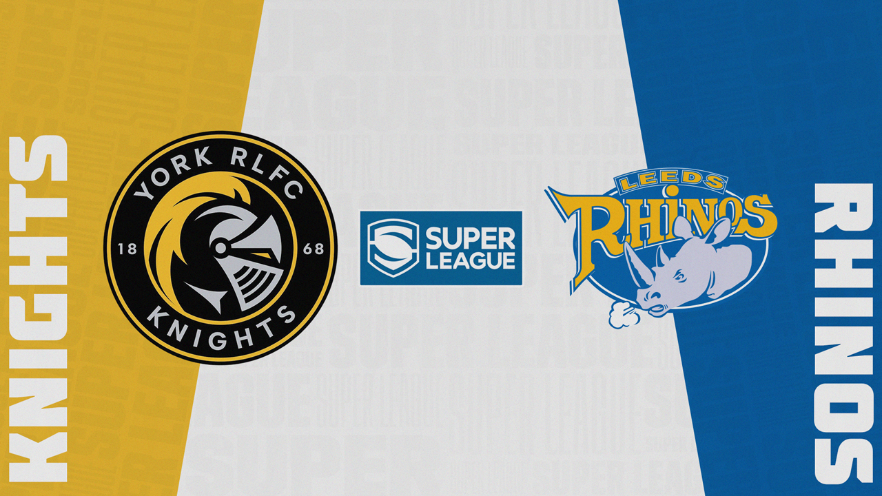 York City Knights vs Leeds Rhinos poster