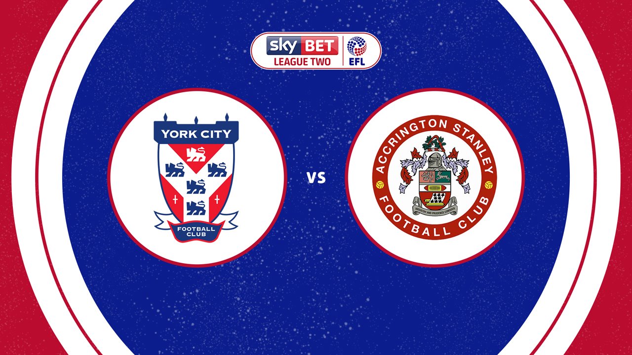 York City vs Accrington Stanley poster