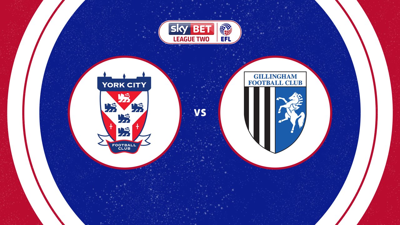 York City vs Gillingham poster