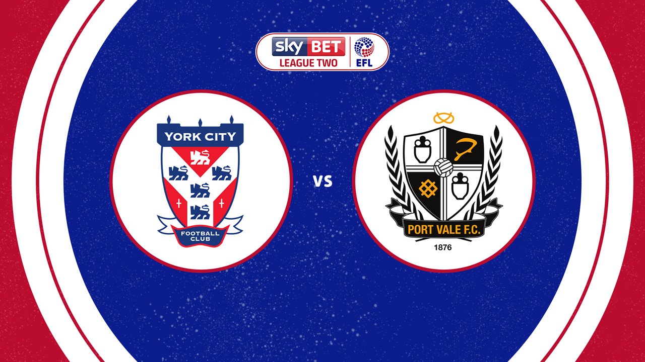 York City vs Port Vale poster