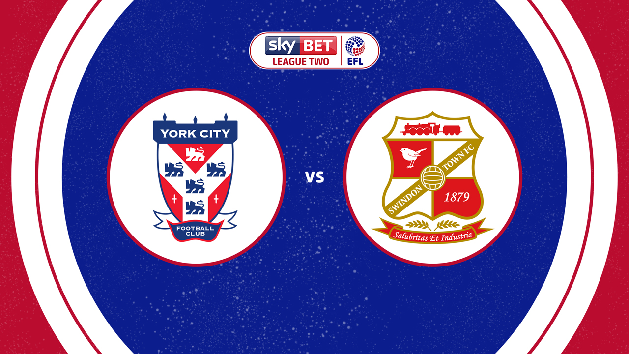York City vs Swindon Town poster