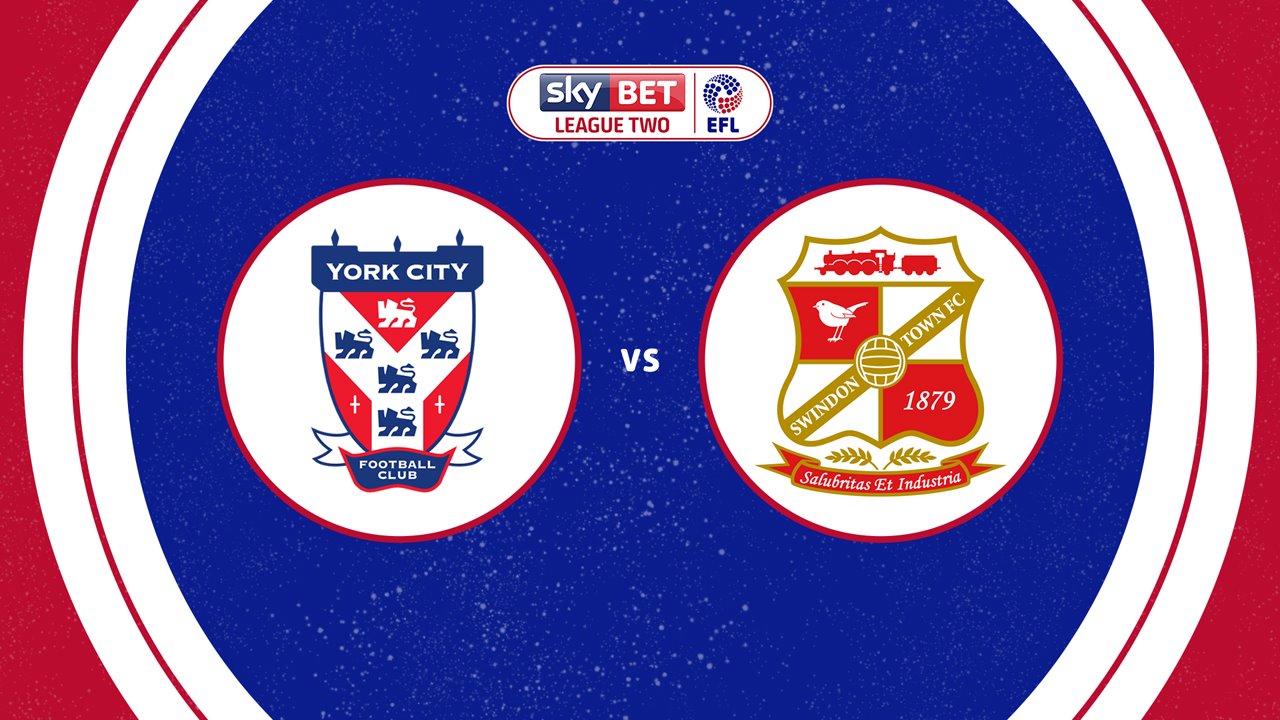York City vs Swindon Town poster