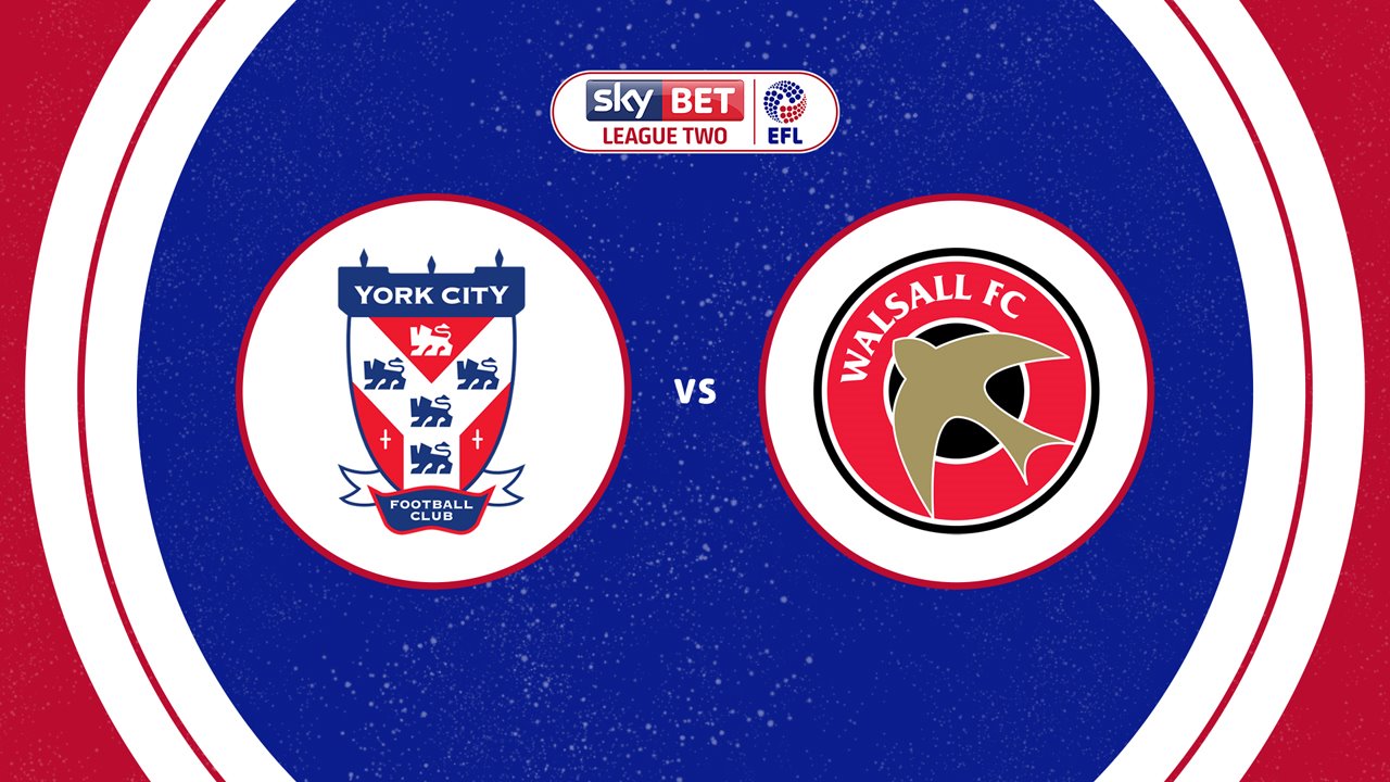 York City vs Walsall poster