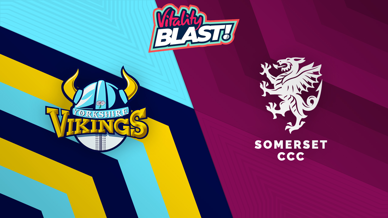 Yorkshire Vikings vs Somerset t20 poster