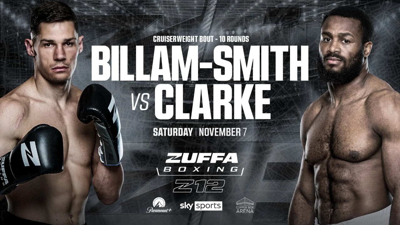 Zuffa Boxing 12 Billam-Smith vs Clarke poster