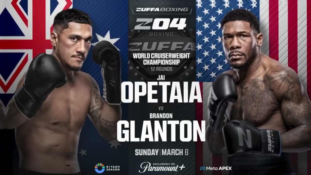 Zuffa Boxing 4 Opetaia vs Glanton image
