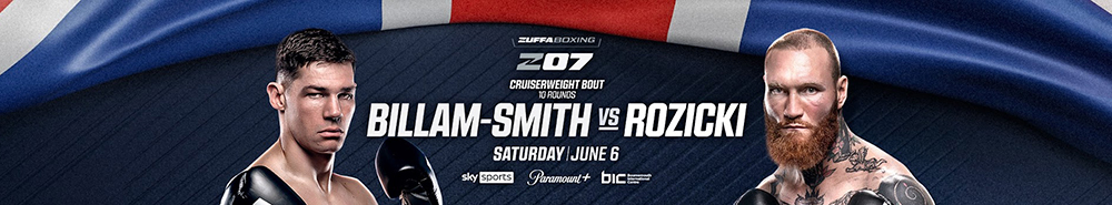 Zuffa Boxing 7 Billam-Smith vs Rozicki